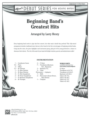 Beginning Band's Greatest Hits: Score