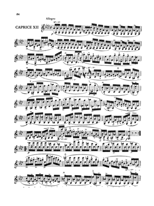 Paganini: Twenty-Four Caprices, Op. 1 No. 12
