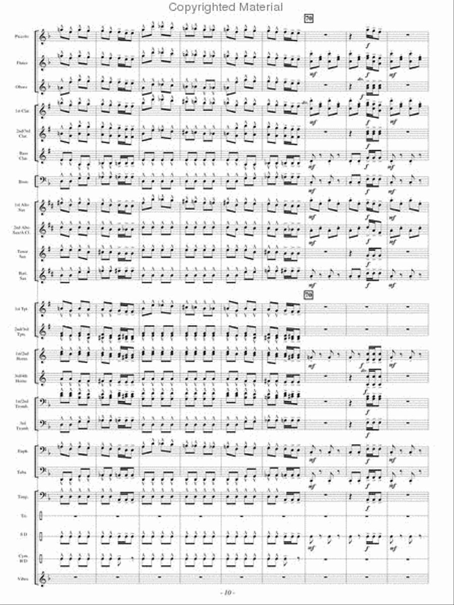 Festive Dance from Faust Festive Dance from Faust Concert Band scores gallery preview page 9