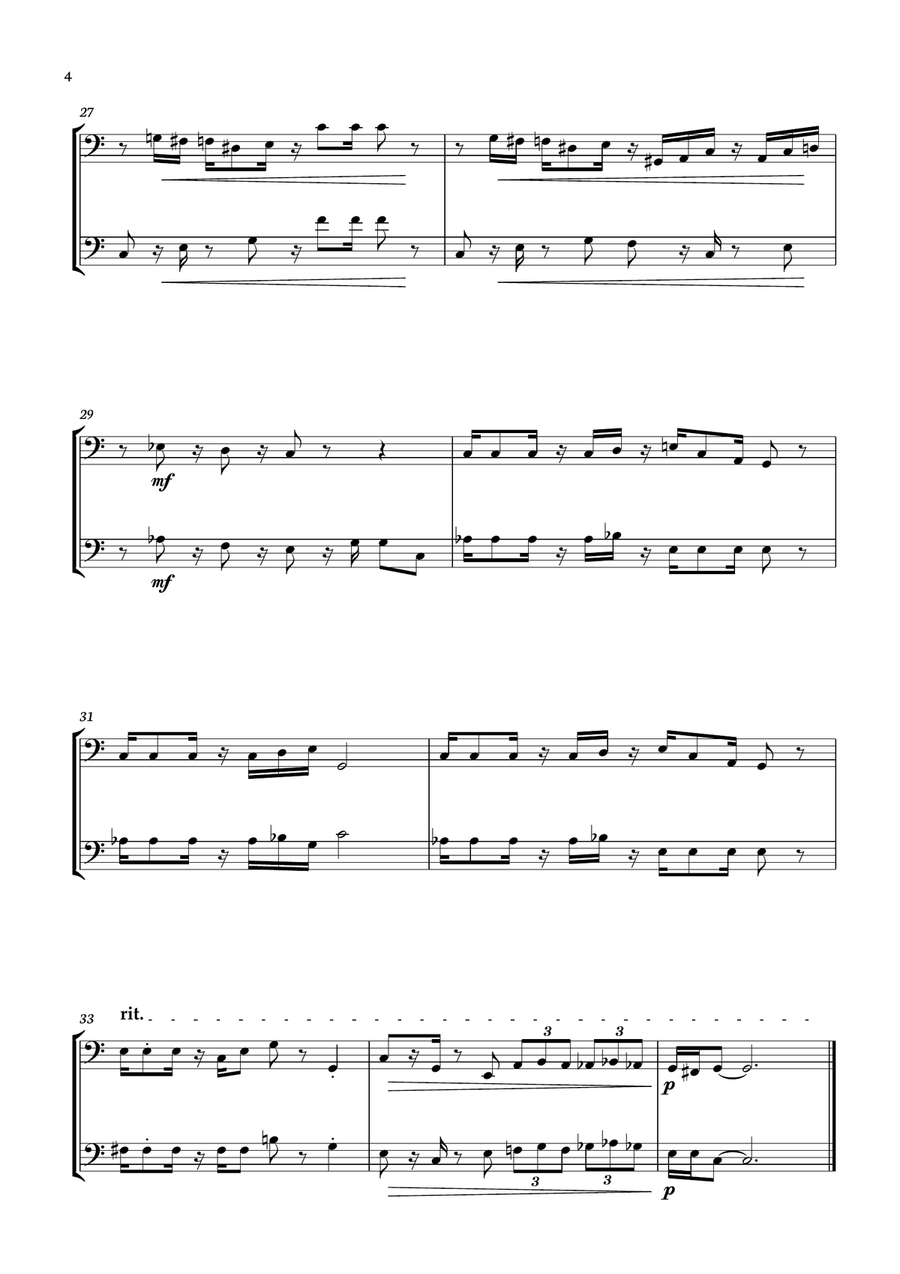 Super Mario Bros. Opus Woodwind Duet scores gallery preview page 4