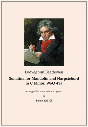 Book cover for Sonatina for Mandolin and Harpsichord in C Minor, WoO 43a