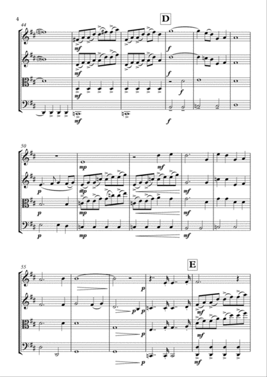 Uefa Champions League Team String Quartet scores gallery preview page 5
