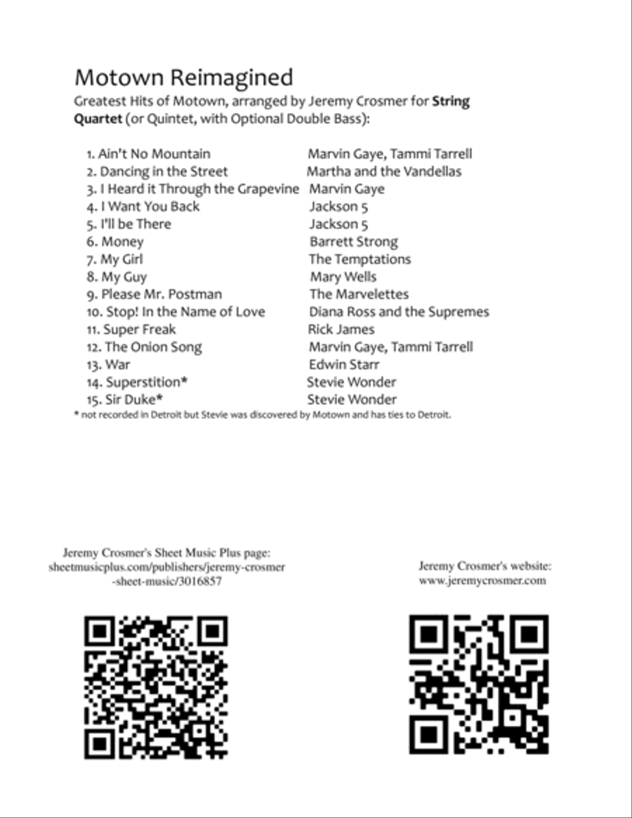 Ain't No Mountain High Enough String Quartet scores gallery preview page 2