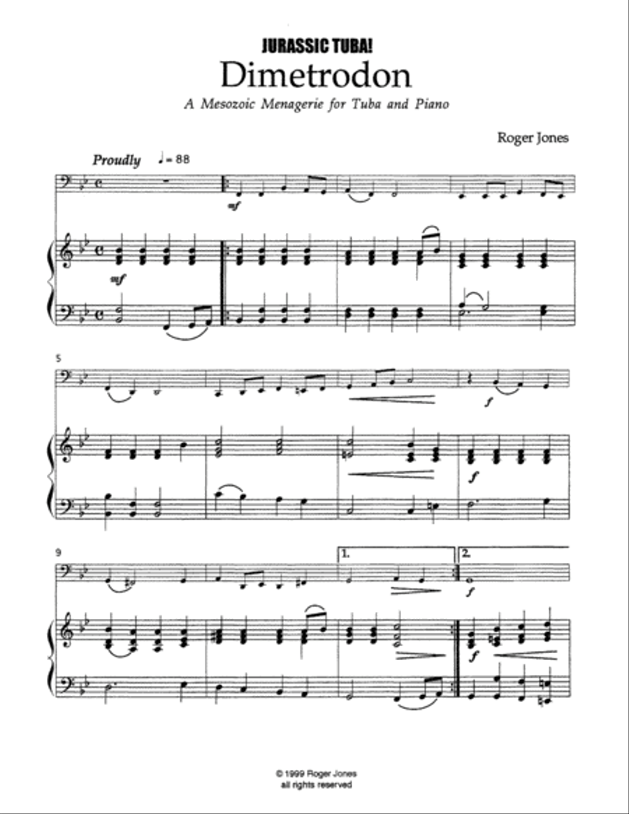 Jurassic Tuba Tuba scores gallery preview page 2