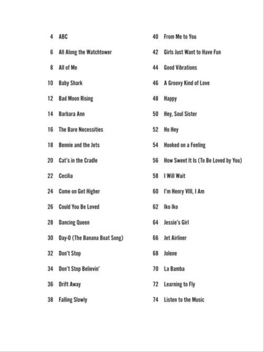 Sing-Along Songs – Strum Together Banjo scores gallery preview page 3