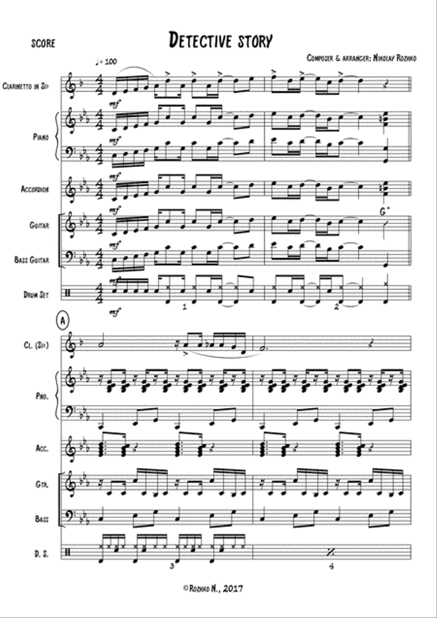 Detective Story Small Ensemble scores gallery preview page 2