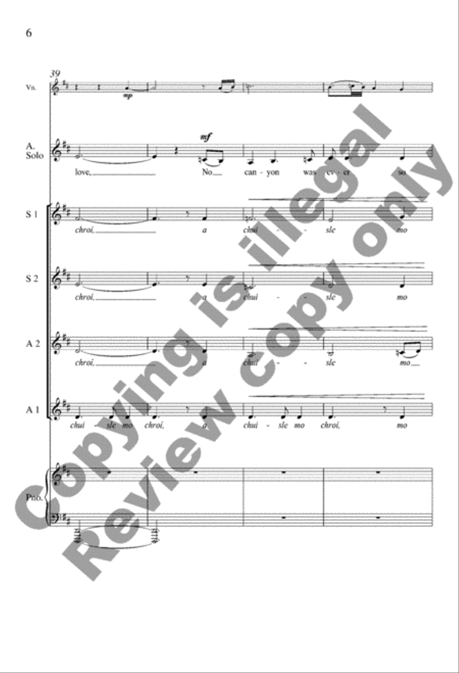 O Pulse of My Heart (A Chuisle Mo Chroí) SSAA scores gallery preview page 6