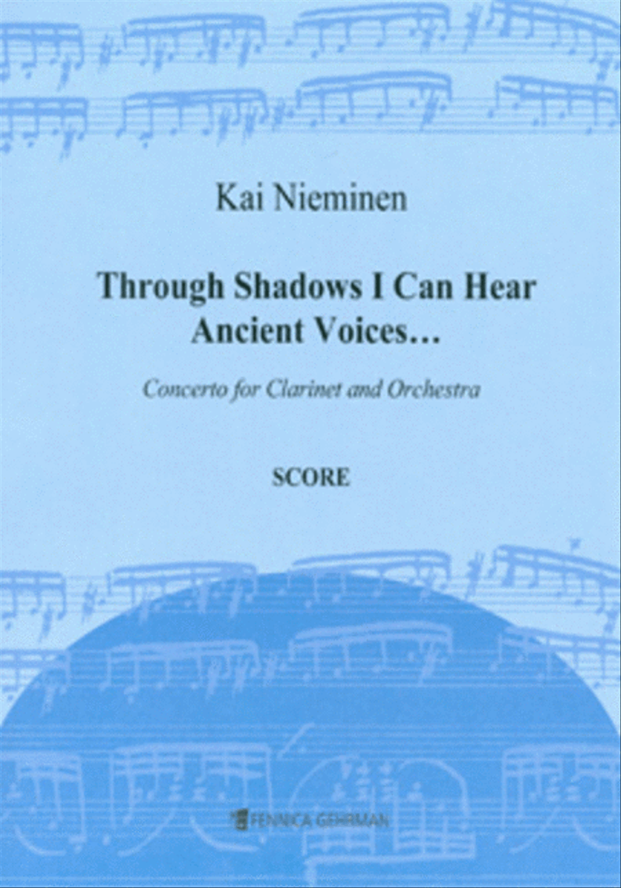 Through Shadows I Can Hear Ancient Voices… Concerto for Clarinet and Orchestra Orchestra scores gallery preview page 1