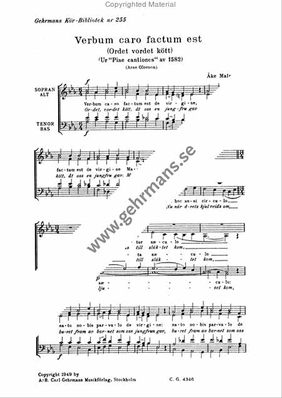 Verbum caro factum est Verbum caro factum est 4-Part scores gallery preview page 2