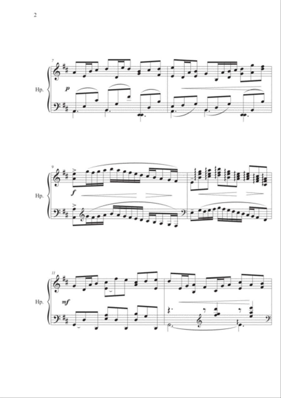Meditation for Harp Harp scores gallery preview page 2