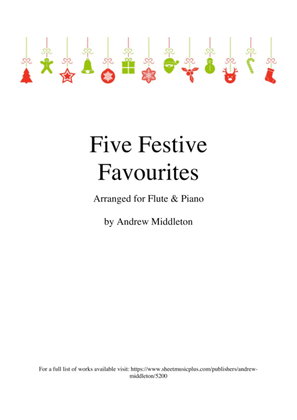 Book cover for Five Festive Favourites for Flute & Piano