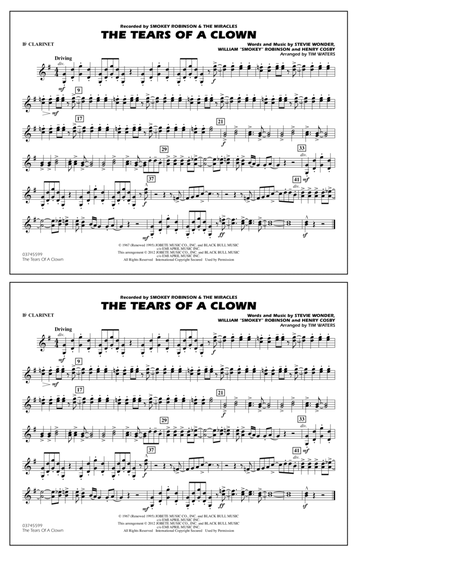 The Tears Of A Clown - Bb Clarinet