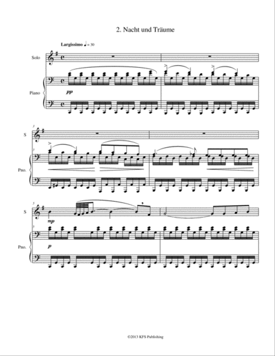 Nine Schubert Art Songs Horn scores gallery preview page 5