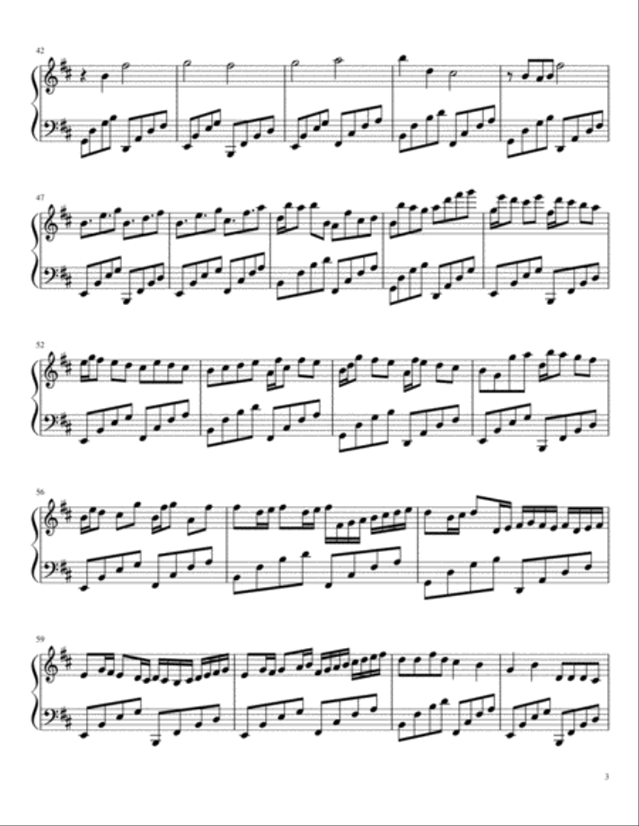 Canon in B Minor: Harp Harp scores gallery preview page 3