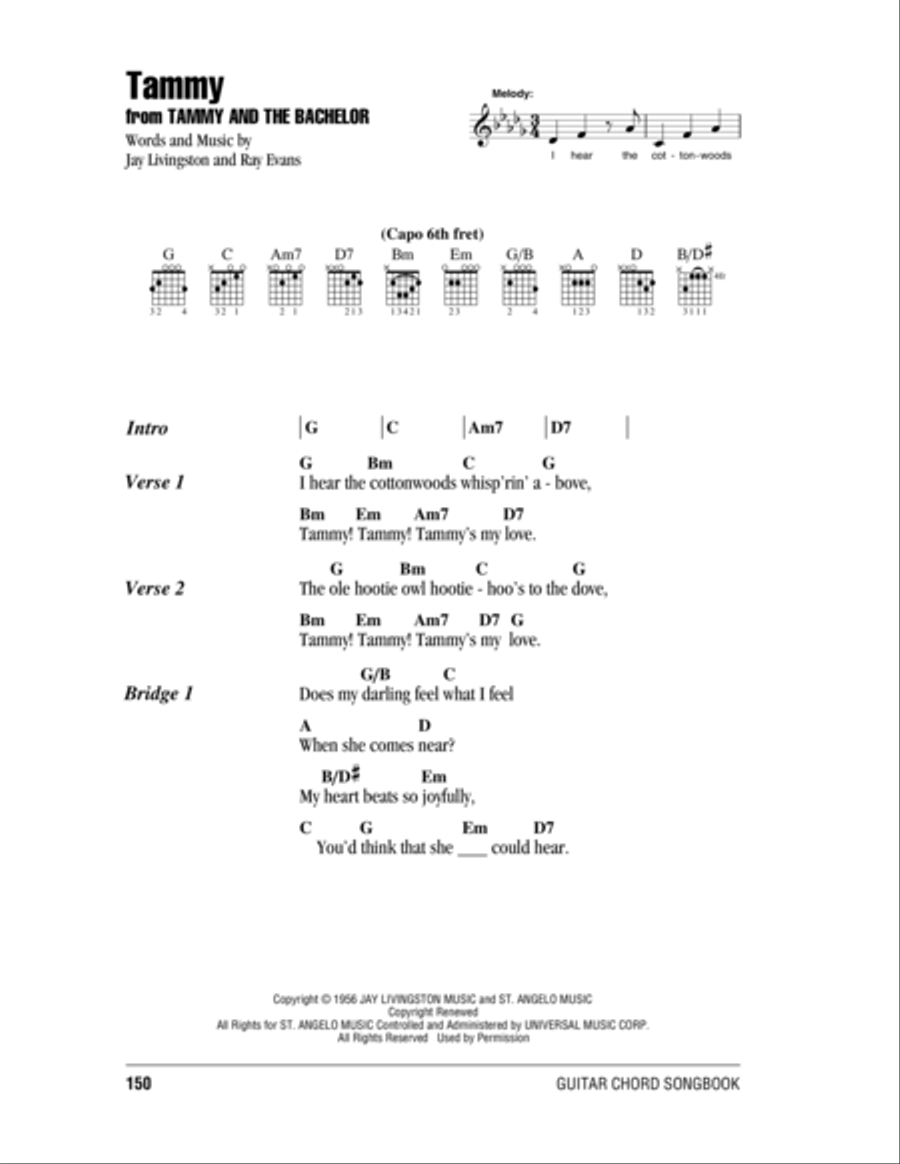 Tammy Acoustic Guitar scores gallery preview page 1