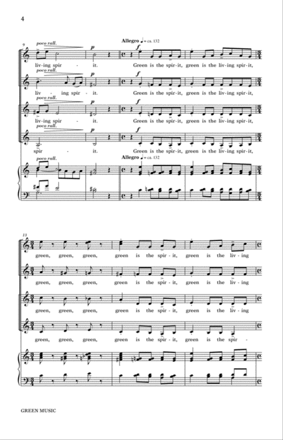 Green Music Green Music SSA scores gallery preview page 2
