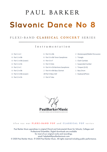 Slavonic Dance No 8 (Flexible Instrumentation) image number null