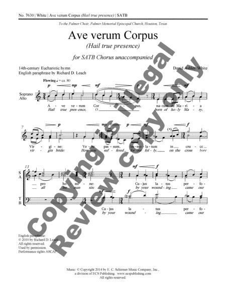 Ave verum Corpus (Hail true presence) image number null