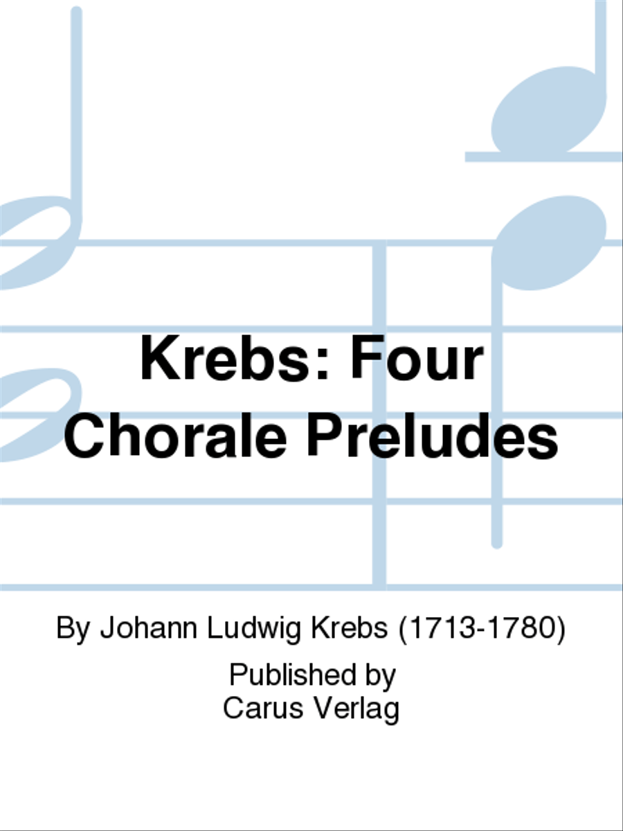 Book cover for Krebs: Four Chorale Preludes