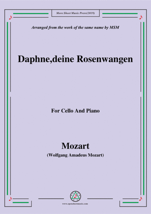 Book cover for Mozart-Daphne,deine rosenwangen,for Cello and Piano