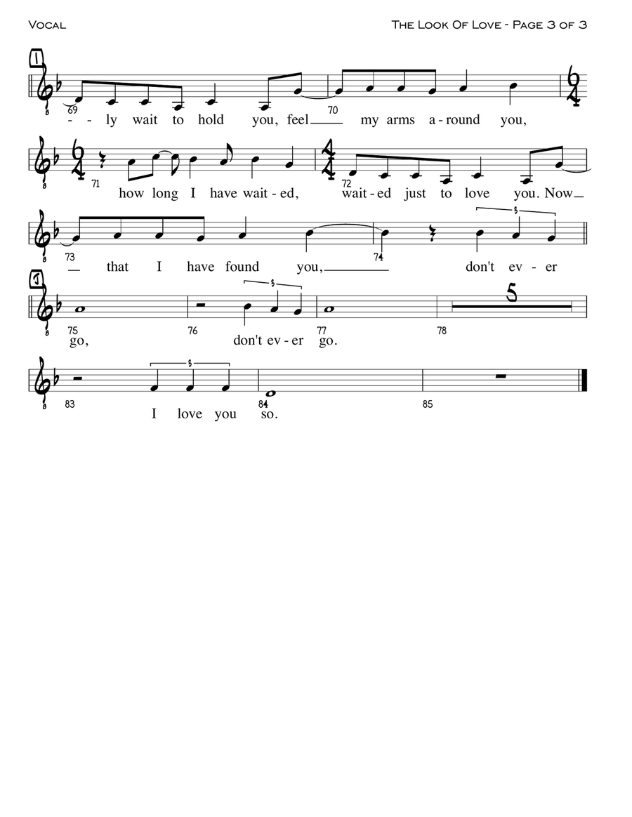 The Look Of Love Jazz Ensemble scores gallery preview page 3