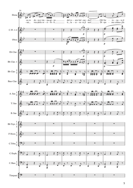 Mercè Dilette Amiche (from "I Vespri Siciliani" atto V) for Voice and Concert Band image number null