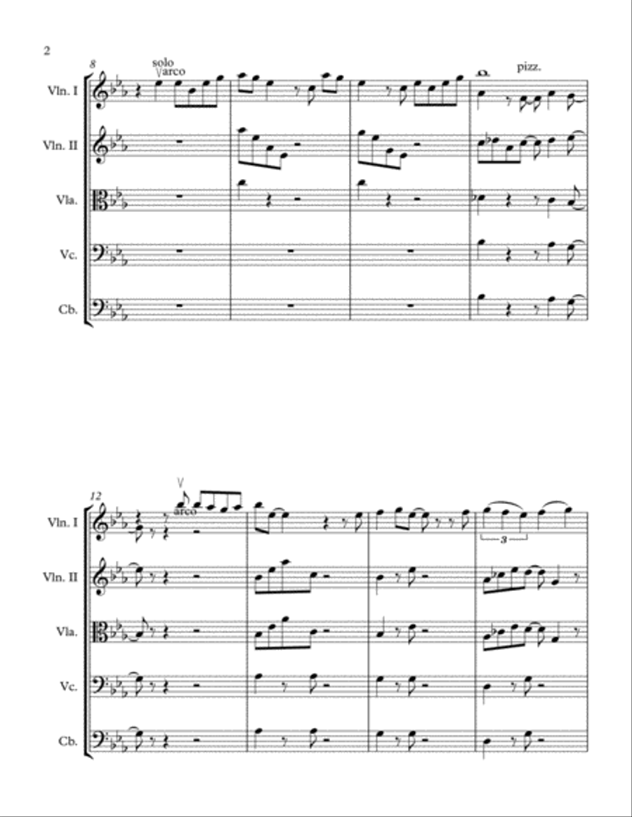 Do You Want To Build A Snowman? String Orchestra scores gallery preview page 2