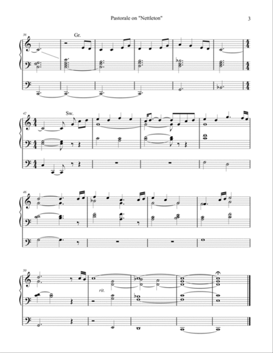 Sacred Organ Works, Vol. 1 (Nettleton, Aurelia, St. Anne, Cwm Rhondda and others) by Phil Lehenbauer Organ Solo scores gallery preview page 4