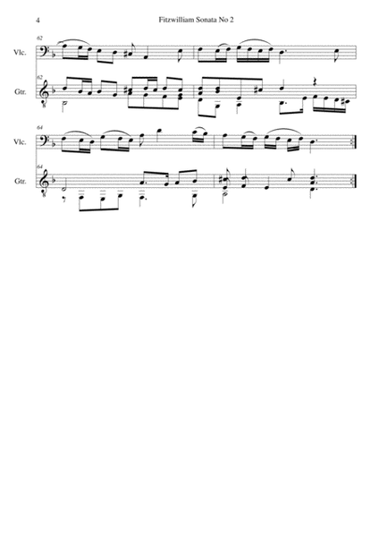 Fitzwilliam Sonata No 2 for cello and guitar image number null
