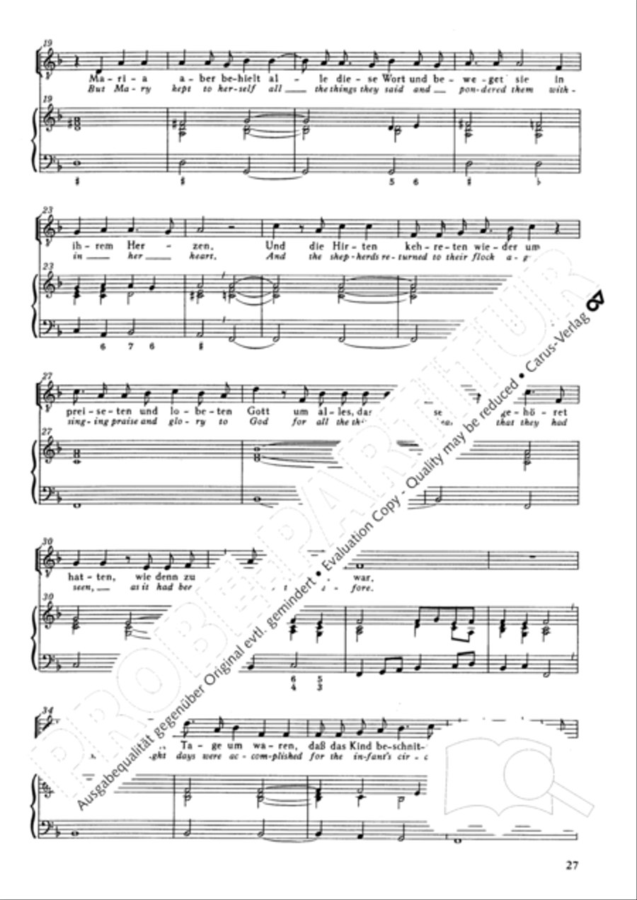 Christmas History (Weihnachts-Historie, SWV 435) Score scores gallery preview page 28