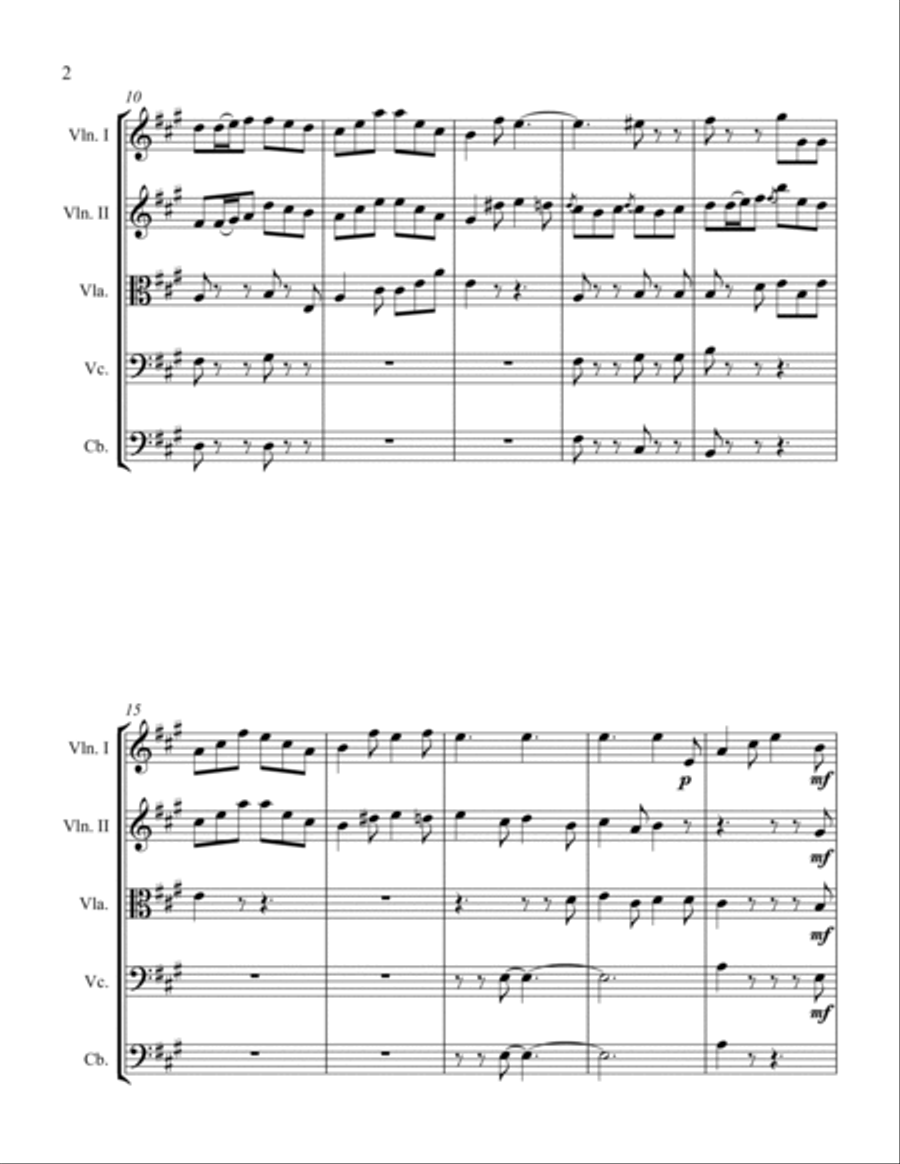 Harvest Song String Orchestra scores gallery preview page 2