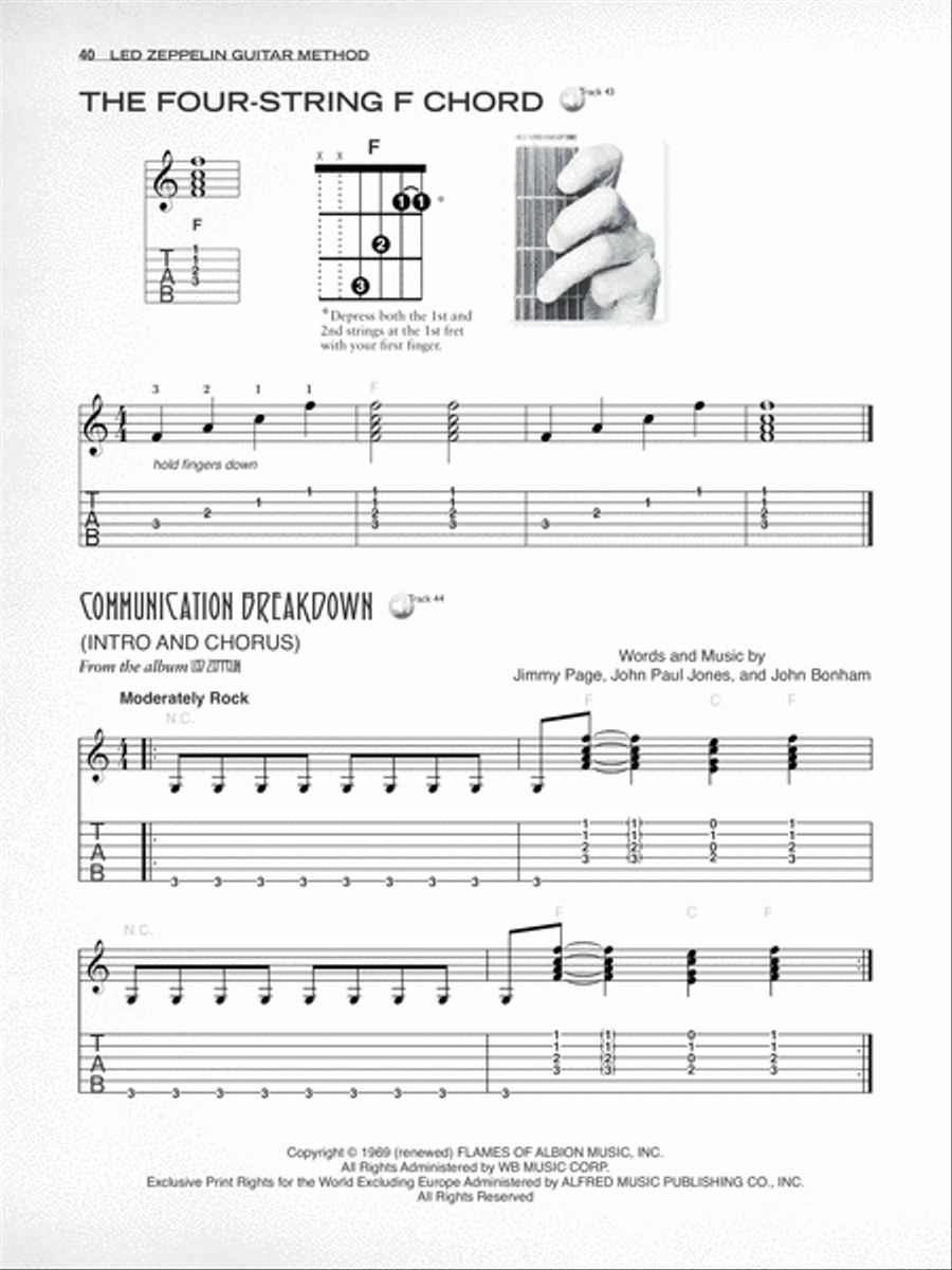 Led Zeppelin Guitar Method Guitar scores gallery preview page 5