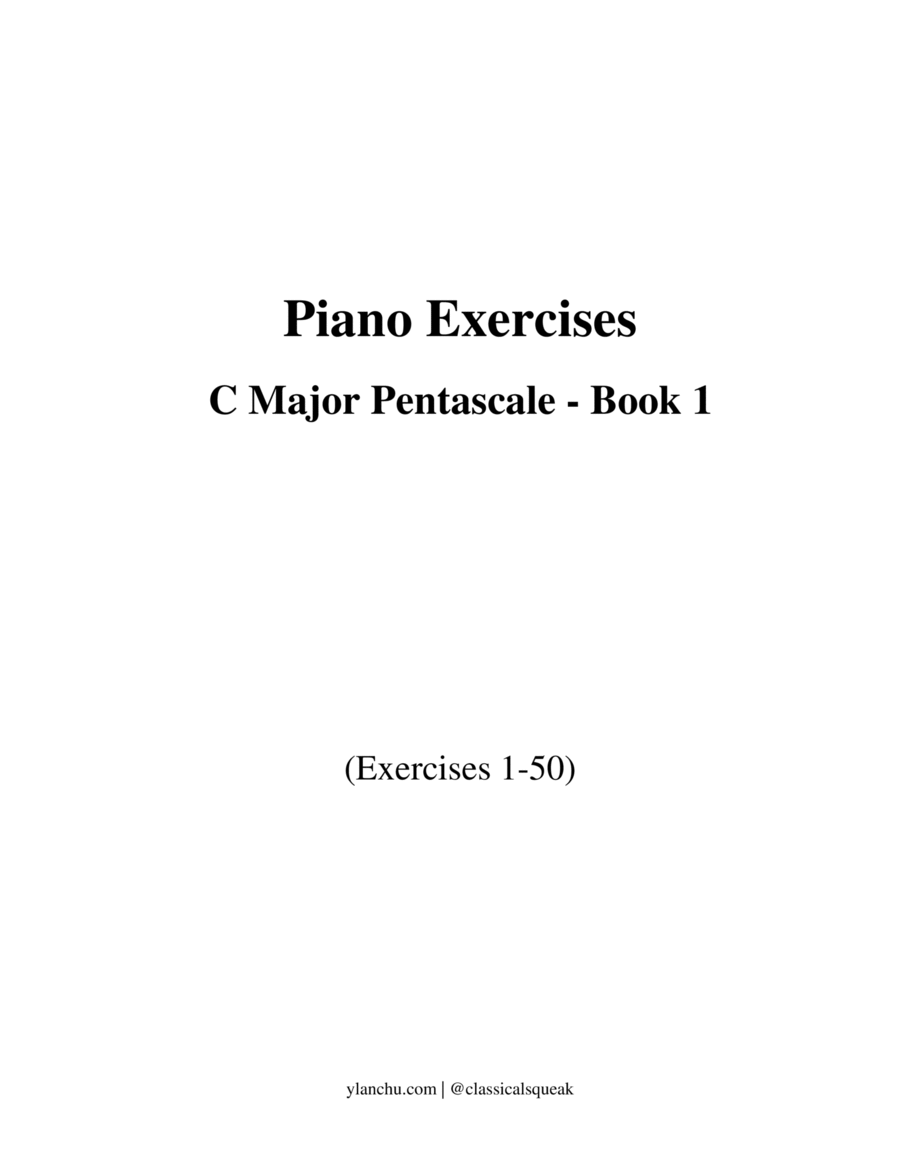 Beginner Piano Exercises - Sight Reading C Major Pentascale Book 1 (Digital PDF Download) Piano Method scores gallery preview page 1