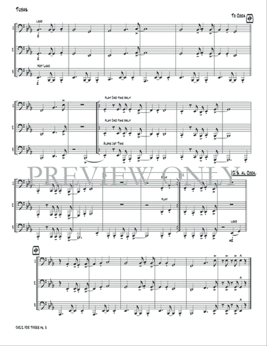 Jazz for Three Small Ensemble scores gallery preview page 10