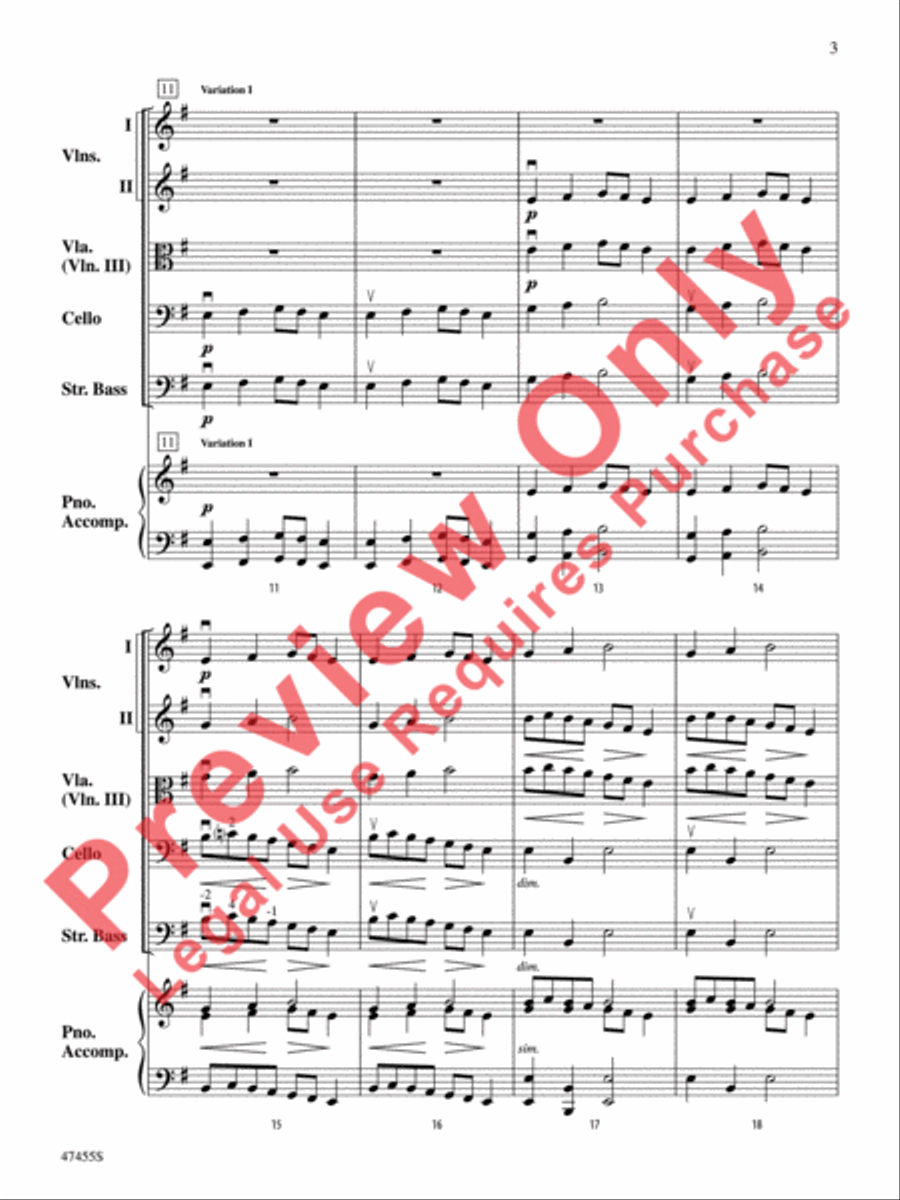 Mahler's Mysterious March String Orchestra scores gallery preview page 4