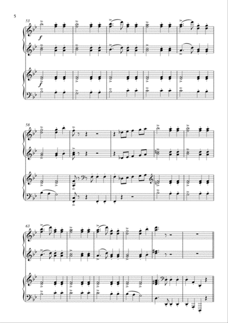 The March Of The Siamese Children Piano scores gallery preview page 6