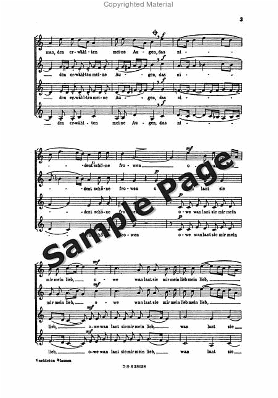 Werdin E Es Stund Ein Frowe Allein SSAA scores gallery preview page 4