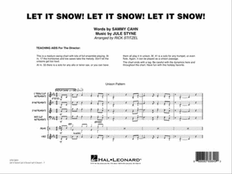 Let It Snow! Let It Snow! Let It Snow! Jazz Ensemble scores gallery preview page 2