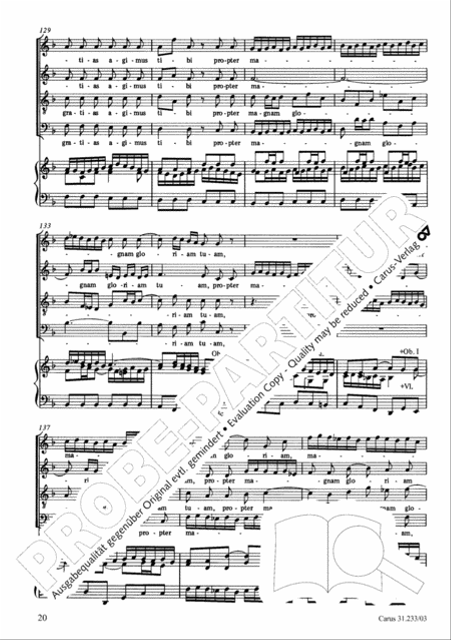 Mass in F major 4-Part scores gallery preview page 24