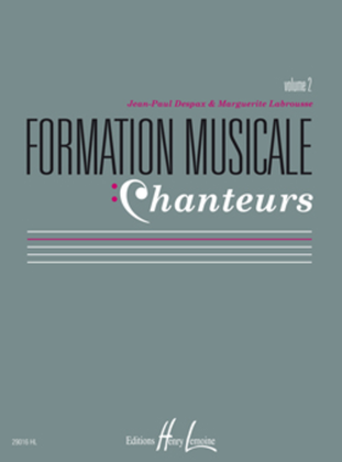 Book cover for Formation musicale chanteurs - Volume 2