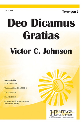 Book cover for Deo Dicamus Gratias