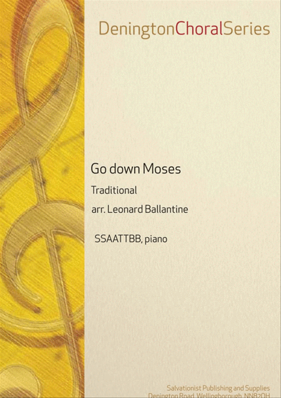 Go Down Moses Go Down Moses SSAATTBB scores gallery preview page 1