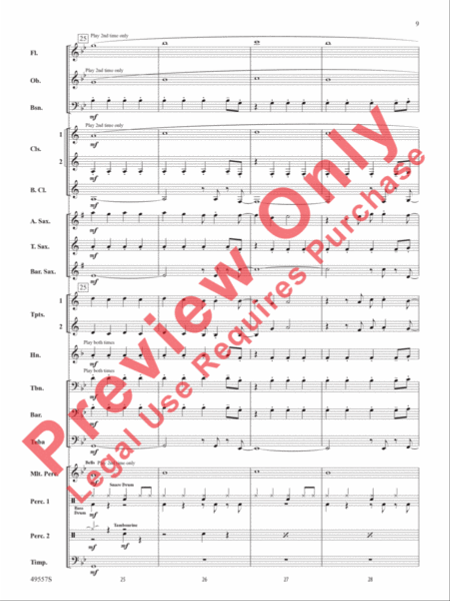 Dance Monkey Dance Monkey Concert Band scores gallery preview page 10