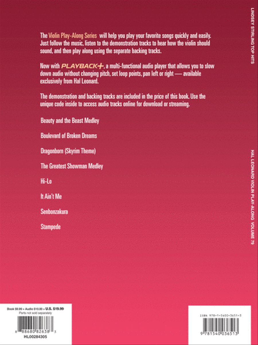 Lindsey Stirling – Top Songs Violin scores gallery preview page 5