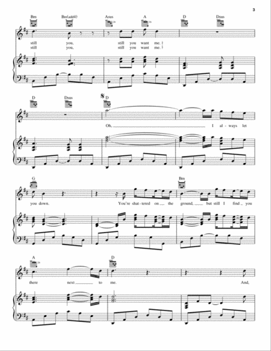 Next To Me Piano, Vocal, Guitar scores gallery preview page 3