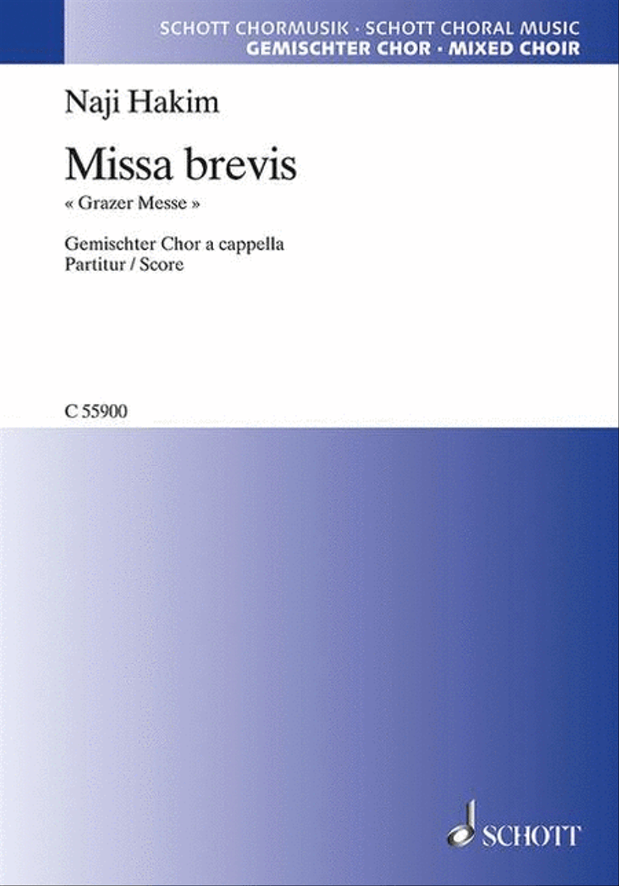 Missa brevis 4-Part scores gallery preview page 1