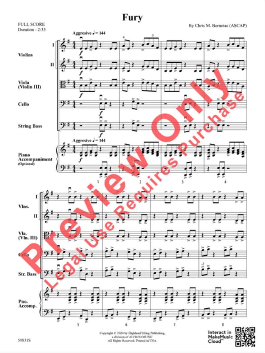Fury String Orchestra scores gallery preview page 4