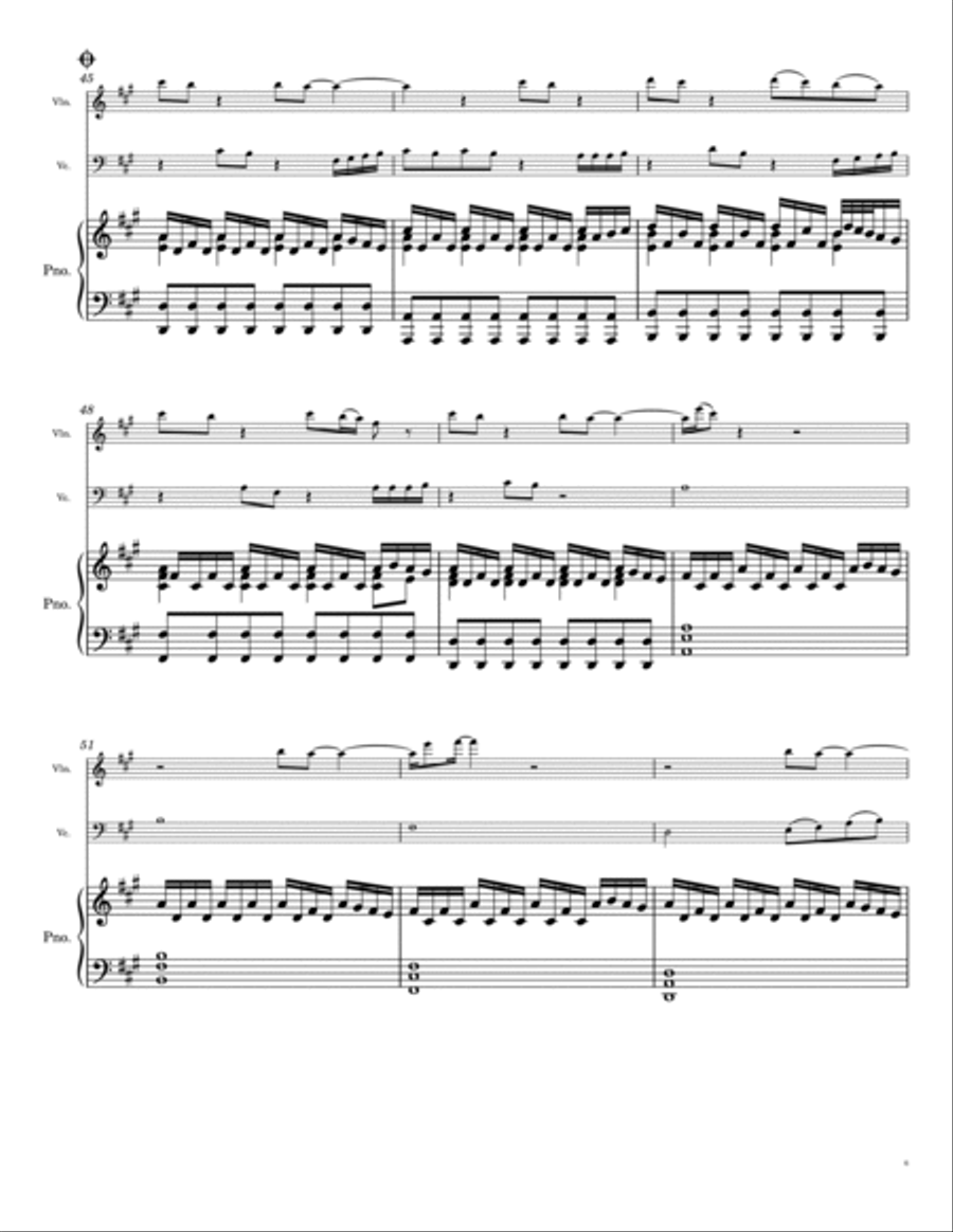 Halo Piano Trio scores gallery preview page 6