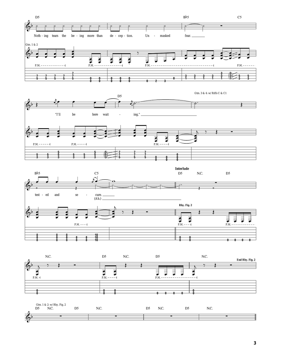 Unholy Confessions Unholy Confessions Acoustic Guitar scores gallery preview page 3