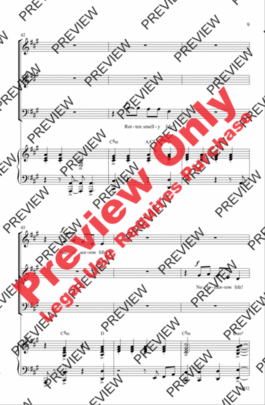 It's the Hard-Knock Life It's the Hard-Knock Life 3-Part scores gallery preview page 9